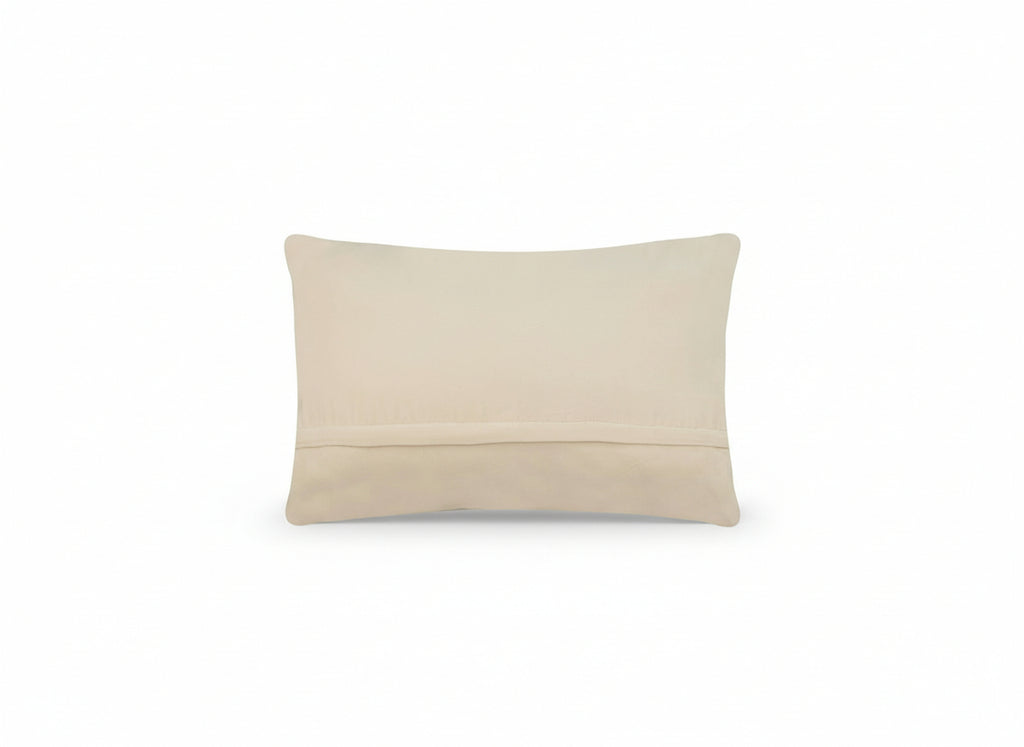 Back of pillow on a white background