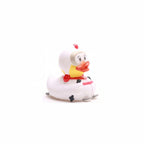 Cartoon duck character toy on a white background