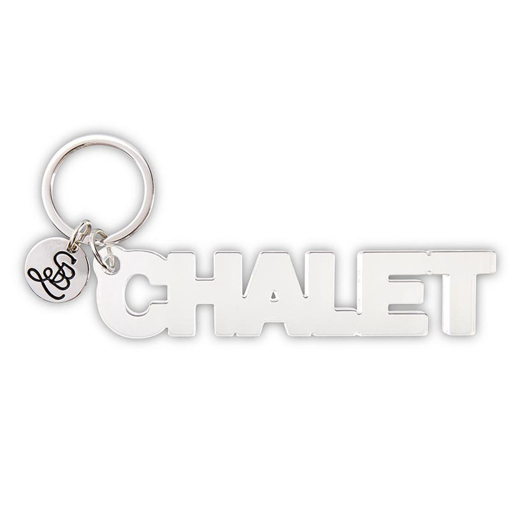 Acrylic Word Keychain - Chalet