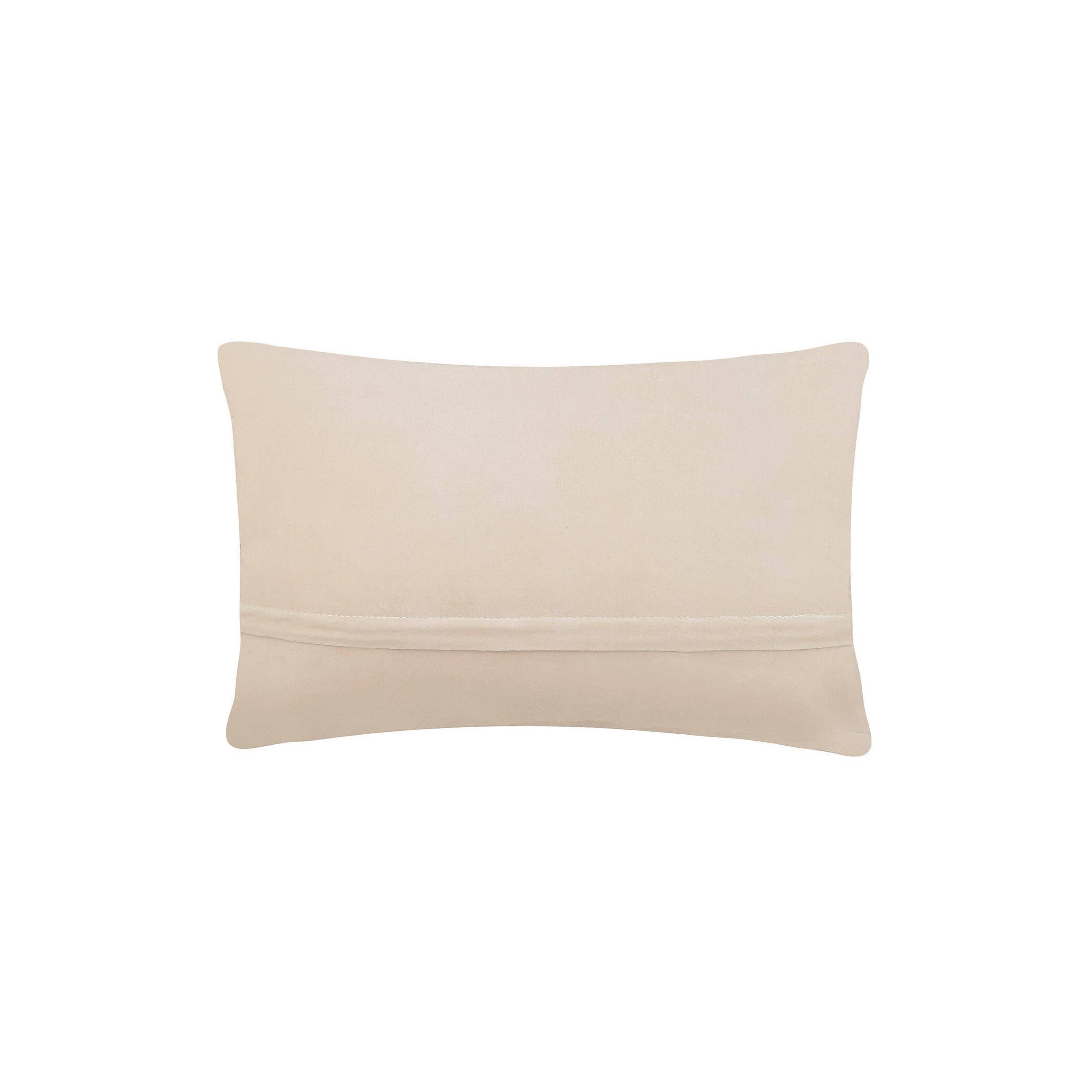 Back of pillow on a white background