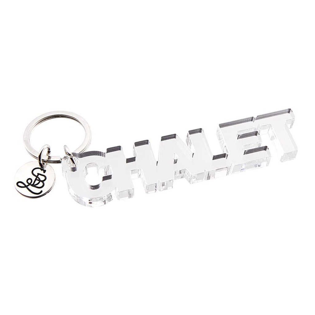 Acrylic Word Keychain - Chalet