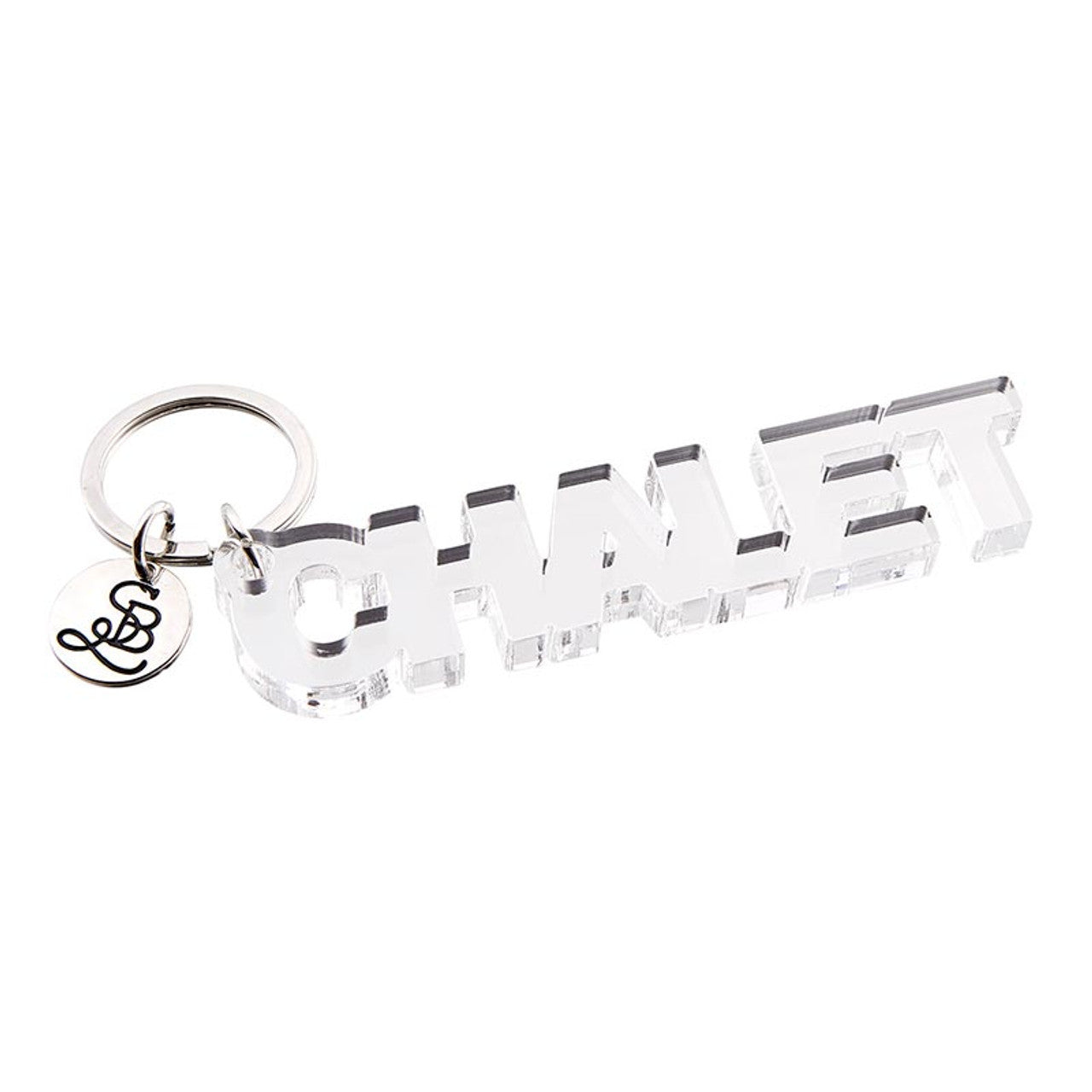 Acrylic Word Keychain - Chalet