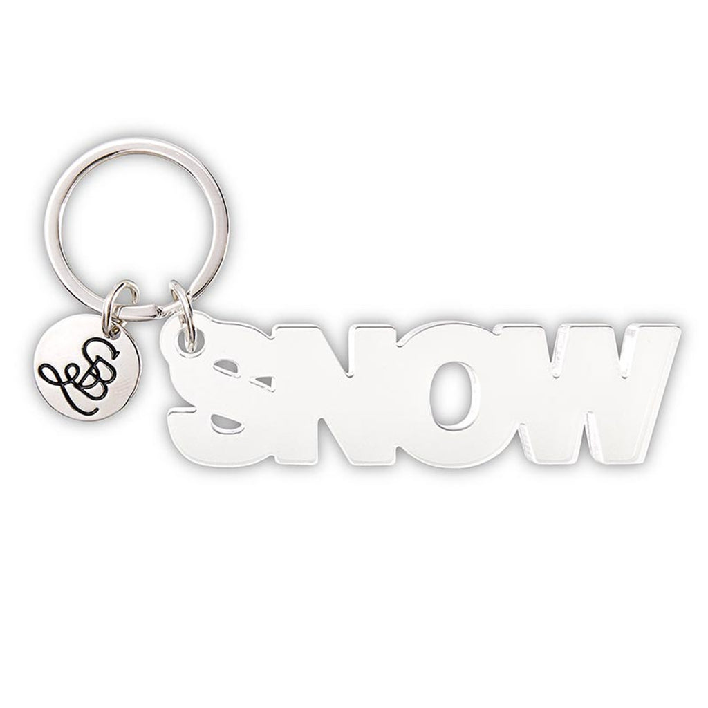 Acrylic Word Keychain - Snow